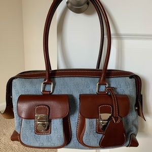 Dooney and Bourke double pocket satchel handbag